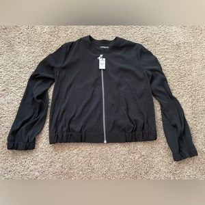 NWT Express Black Zip Up Jacket - Size M